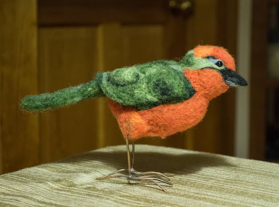 Bird made by Nancy.<br />Dec. 24, 2013 - Merrimac, Massachusetts.