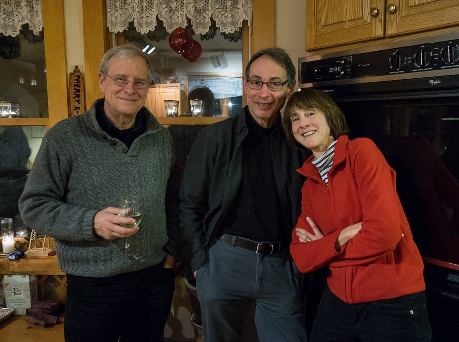 Lance, Oscar, and Leslie.<br />Party for a few friends and neighbors.<br />Dec. 29, 2013 - Merrimac, Massachusetts.