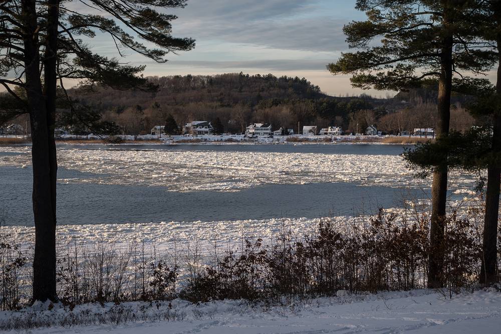 Merrimack River.<br />A walk in the park with Joyce.<br />Jan. 4, 2014 - Maidslay State Park, Newburyport, Massachusetts.