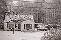 It's snowing (house across the street).<br />Jan. 18, 2014 - Merrimac, Massachusetts.