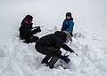 Miranda, Joyce, and Matthew playing in the back yard.<br />Feb. 20, 2014 - Merrimac, Massachusetts.