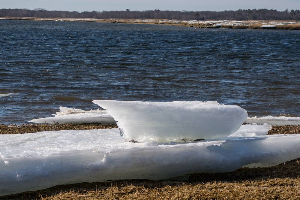 Joyce and I went for a walk on the beach.<br />March 9, 2014 - Salisbury Beach State Reservation, Salisbury, Massachusetts.