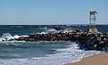 North jetty at the mouth of the Merrimack River.<br />Joyce and I went for a walk on the beach.<br />March 9, 2014 - Salisbury Beach State Reservation, Salisbury, Massachusetts.
