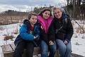 Matthew, Miranda, and Joyce.<br />March 15, 2014 - Ipswich River Wildlife Sanctuary, Topsfield, Massachusetts.