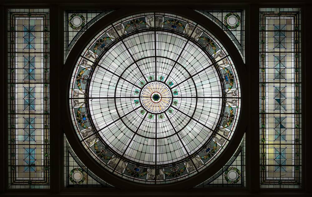 Part of the ceiling in the Baltimore train station.<br />March 28, 2014 - Baltimore, Maryland.