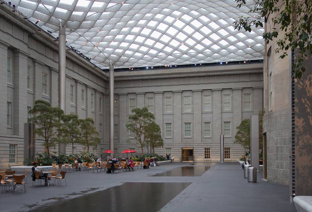 The Robert and Arlene Kogod Courtyard.<br />March 28, 2014 - National Portrait Gallery, Washington, DC.