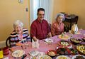 Marie, David, and Joyce.<br />Easter dinner.<br />April 20, 2014 - At Paul and Norma's in Tewksbury, Massachusetts.