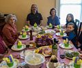 Joyce, Carl, Holly, Miranda, and Matthew.<br />Easter dinner.<br />April 20, 2014 - At Paul and Norma's in Tewksbury, Massachusetts.