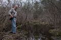 Lance.<br />The trail continued across but we turned around and retraced our steps.<br />April 23, 2014 - Merrimac, Massachusetts.