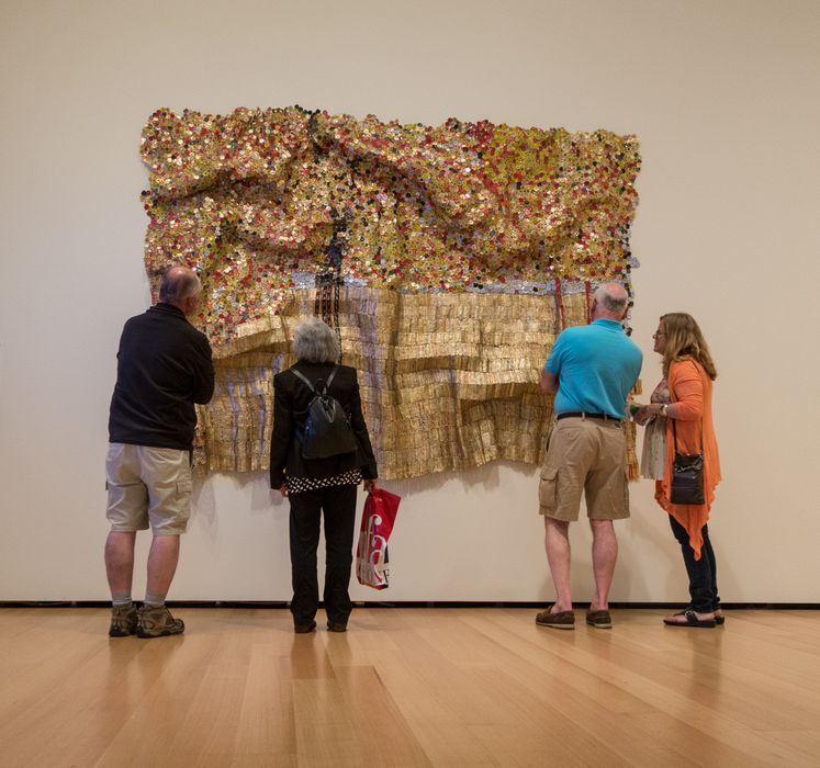 Tom and Joyce (and another couple).<br />May 18, 2014 - Museum of Fine Arts, Boston, Massachusetts.