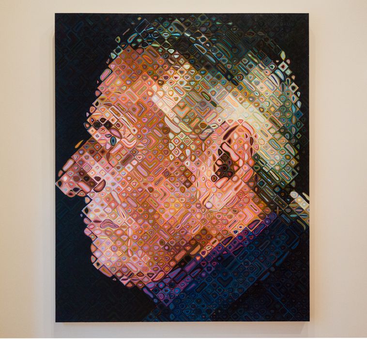 Paul IV by Chuck Close, 2001<br />May 18, 2014 - Museum of Fine Arts, Boston, Massachusetts.