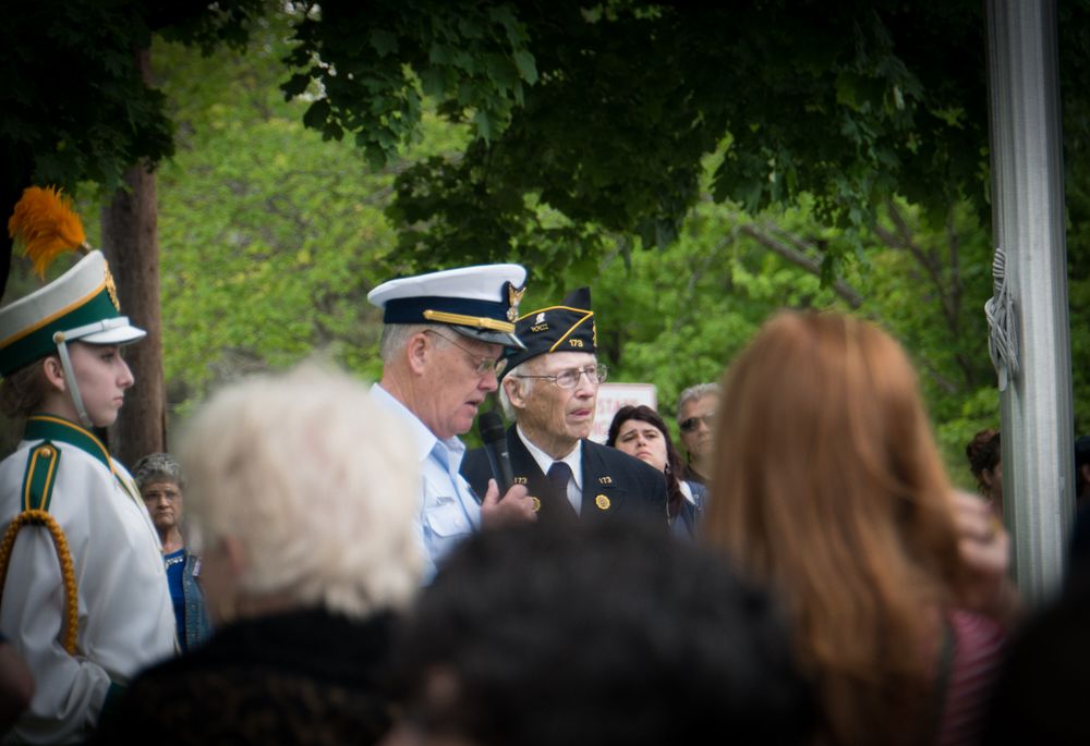 Memorial Day ceremony in Upton, Massachusetts.