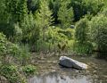 'Heron's Dream'.<br />Sculpture naming ceremony.<br />June 1, 2014 - Nara Park, Acton, Massachusetts.