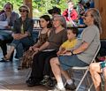 Miranda, Joyce, Matthew, and Carl at the<br />sculpture naming ceremony.<br />June 1, 2014 - Nara Park, Acton, Massachusetts.