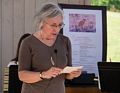 Joyce.<br />Sculpture naming ceremony.<br />June 1, 2014 - Nara Park, Acton, Massachusetts.