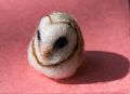 Tiny felt owl, a gift from Melody to Joyce.<br />June 6, 2014 - Merrimac, Massachusetts
