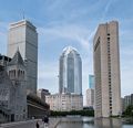 Christian Science Plaza.<br />The Prudential Tower, 111 and 177 Huntinbton Avenue buildings.<br />June 8, 2014 - Boston, Massachusetts.