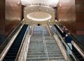 Joyce and Tom in the entrance to 111 Huntington Avenue.<br />June 8, 2014 - Boston, Massachusetts.