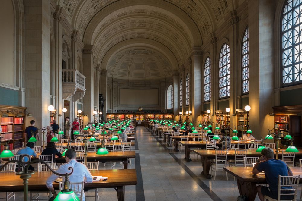 Boston Public Library.<br />June 8, 2014 - Boston, Massachusetts.