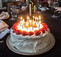 The birthday cake that Joyce make.<br />June 14, 2014 - Merrimac, Massachusetts.