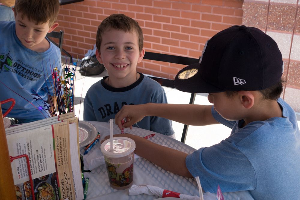 Matthew.<br />Matthew's 8th birthday.<br />June 28, 2014 - Chilli's in Bellingham, Massachusetts.