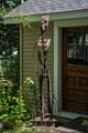 Joyce's sculpture at the door of her studio.<br />July 17, 2014 - Merrimac, Massachusett.