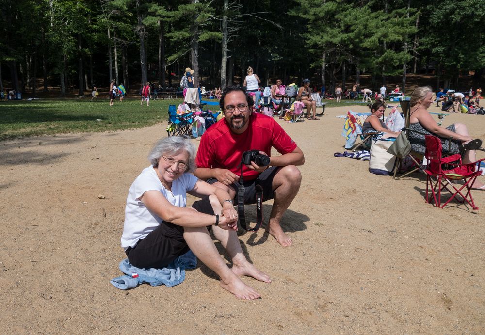 Joyce and Eric.<br />July 20, 2014 - Kingston State Park, Kingston, New Hampshire.