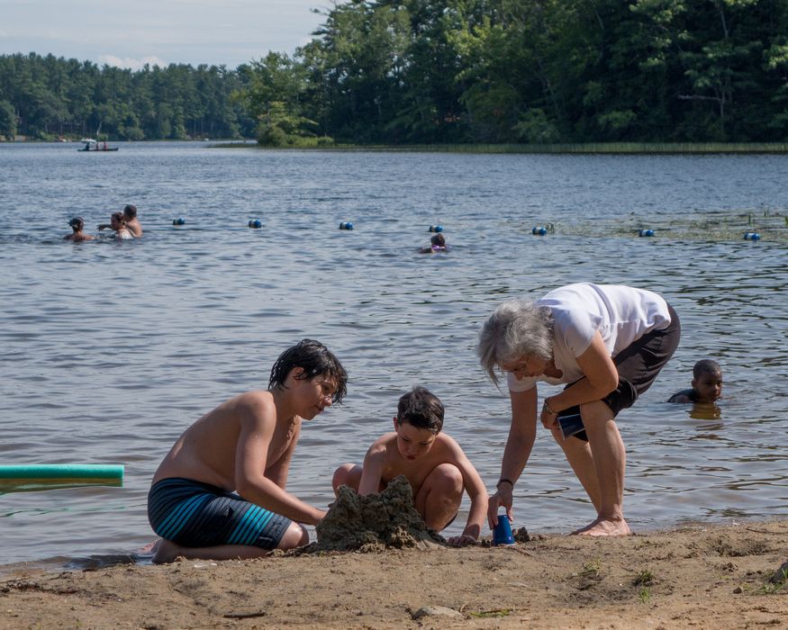 Gujn, Marks, and Joyce.<br />July 20, 2014 - Kingston State Park, Kingston, New Hampshire.