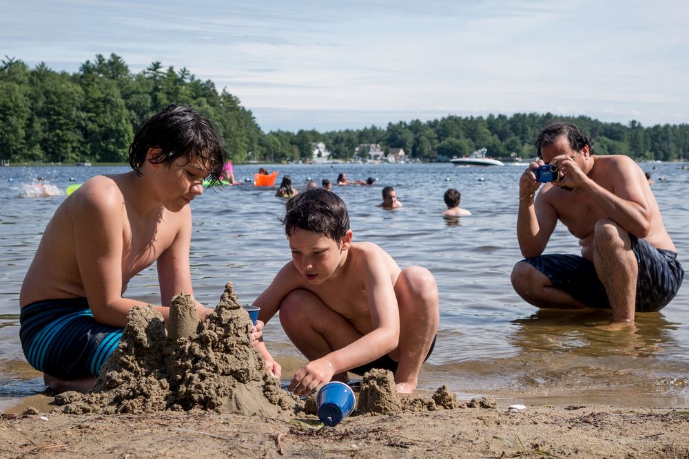 Gujn, Marks, and Eric.<br />July 20, 2014 - Kingston State Park, Kingston, New Hampshire.
