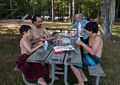 Marks, Eric, Joyce, and Gujn<br />July 20, 2014 - Kingston State Park, Kingston, New Hampshire.
