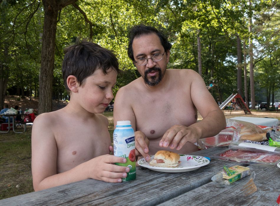 Marks and Eric.<br />July 20, 2014 - Kingston State Park, Kingston, New Hampshire.