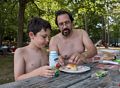 Marks and Eric.<br />July 20, 2014 - Kingston State Park, Kingston, New Hampshire.