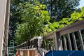 Hydroponic setup for vegetables.<br />July 22, 2014 - At Carl and Holly's in Mendon, Massachusetts