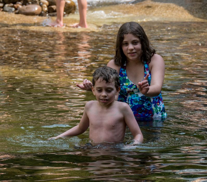 What's Miranda up to concerning Matthew?<br />Diana's Baths along Lucy Brook.<br />July 23, 2014 - Bartlett, New Hampshire.