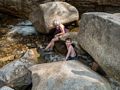 Joyce and Matthew.<br />Diana's Baths along Lucy Brook.<br />July 23, 2014 - Bartlett, New Hampshire.