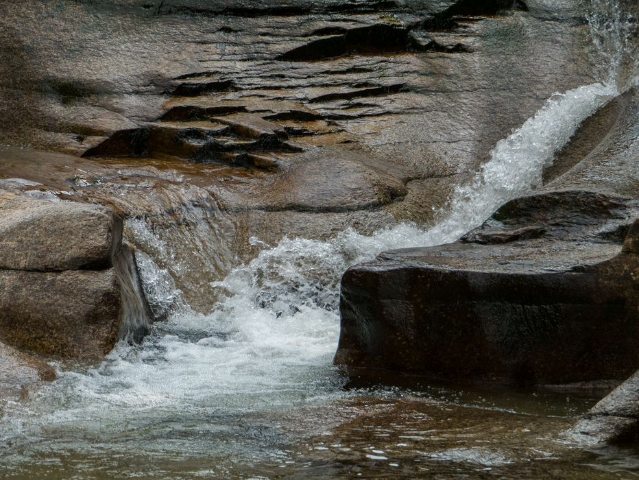 Diana's Baths along Lucy Brook.<br />July 23, 2014 - Bartlett, New Hampshire.