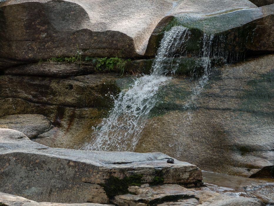 Diana's Baths along Lucy Brook.<br />July 23, 2014 - Bartlett, New Hampshire.