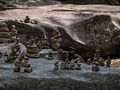Stone sculptures.<br />Diana's Baths along Lucy Brook.<br />July 23, 2014 - Bartlett, New Hampshire.