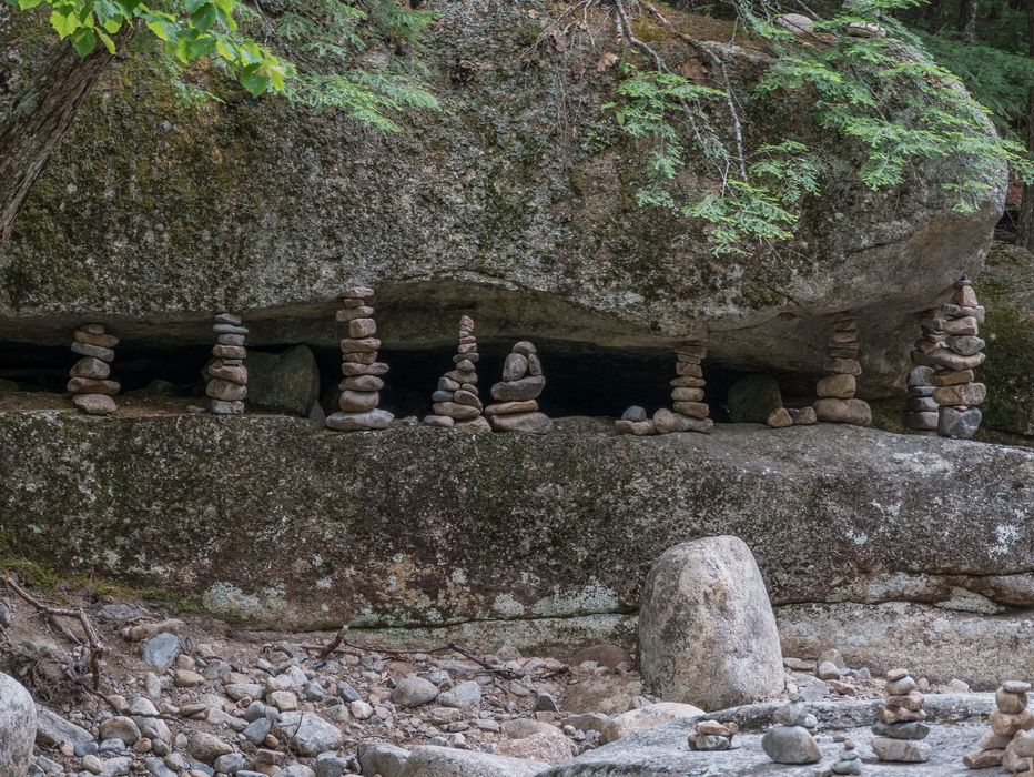 A whhole city of stone sculptures.<br />Diana's Baths along Lucy Brook.<br />July 23, 2014 - Bartlett, New Hampshire.