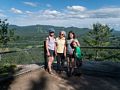 Deb, Joyce, Miranda, and Matthew.<br />July 24, 2014 - Cathedral Ledge, Bartlett, New Hampshire.