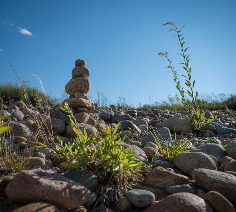 My work of art along the Saco River.<br />July 24, 2014 - North Conway, New Hampshire.