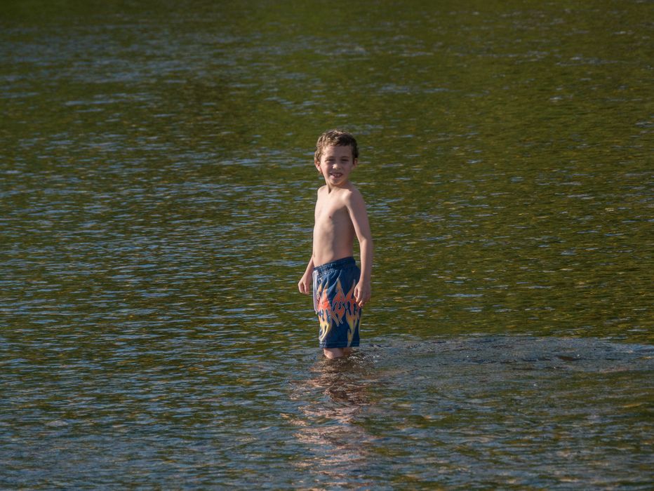 Matthew back in the Saco River.<br />July 24, 2014 - North Conway, New Hampshire.