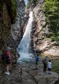 Deb, Miranda, Joyce, and Matthew at the falls.<br />Short hike to Glen Ellis Falls.<br />July 25, 2014 - Pinkham Notch, New Hampshire.