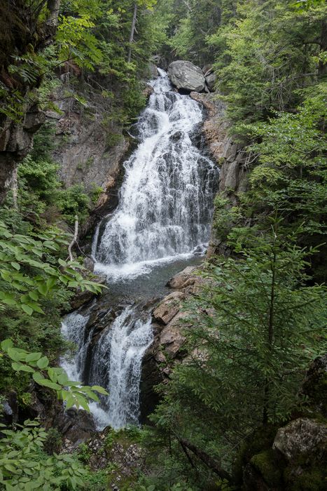 Crystal Cascades off Tuckerman Ravine Trail.<br />July 25, 2014 - Pinkham Notch, New Hampshire.