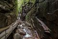 Flume Brook in the gorge.<br />Aug. 21 - 2014 - The Flume, Franconia Notch, New Hampshire.