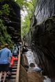 Walking through the nerrowest part of the gorge.<br />Aug. 21 - 2014 - The Flume, Franconia Notch, New Hampshire.