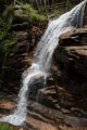 Avalanche Falls precipitating into the gorge.<br />Aug. 21 - 2014 - The Flume, Franconia Notch, New Hampshire.