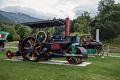 Old steam-powered tractors.<br />Aug. 22, 2014 - Cog Railway, Mount Washington, New Hampshire