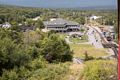 Arriving at the bottom.<br />Aug. 22, 2014 - Cog Railway, Mount Washington, New Hampshire