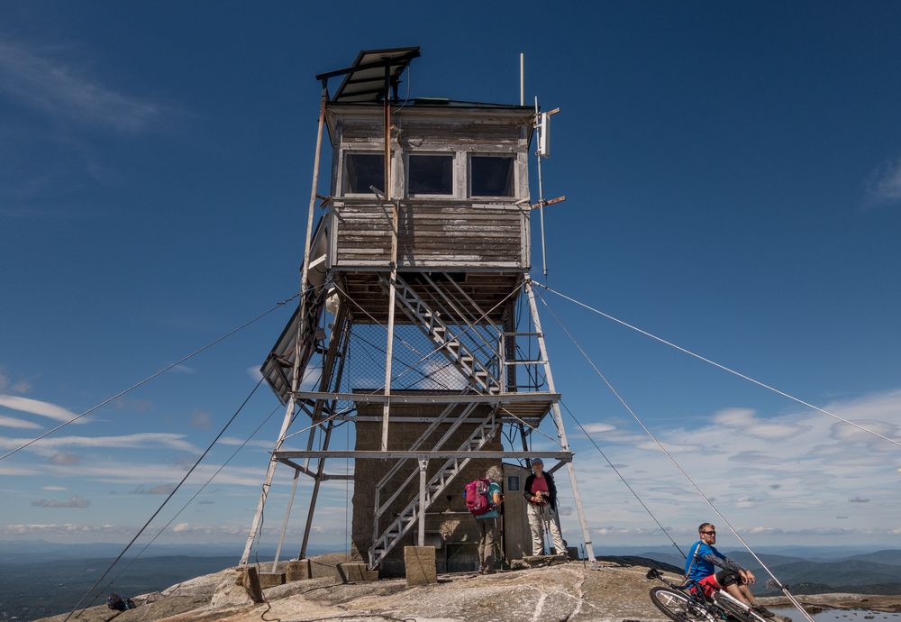 Joyce and Deb atop Mt. Cardigan.<br />Aug. 30, 2014 - Mt. Cardigan, New Hamphire.
